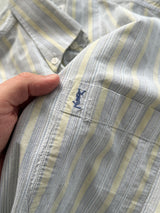 90's YSL Vertical Stripe Long Sleeve Shirt (M)
