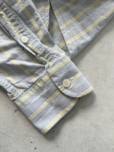 90's YSL Vertical Stripe Long Sleeve Shirt (M)
