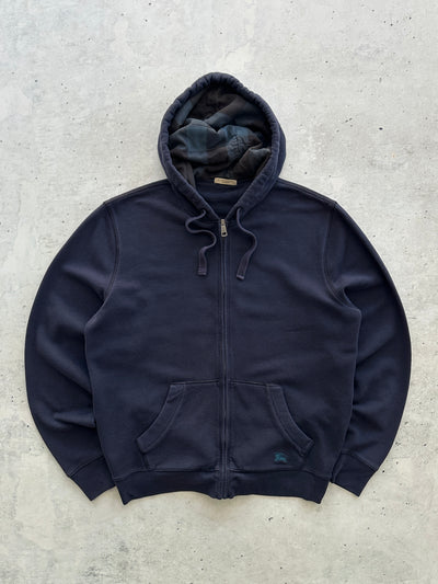 00's Burberry Brit nova check hood Zip Up Hoodie (L)