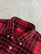 AW/18 Supreme Tartan Long Sleeve Flannel Shirt (M)