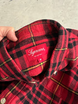 AW/18 Supreme Tartan Long Sleeve Flannel Shirt (M)