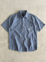 00's Stussy textured flannel check shirt (S)