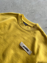 Jacquemus Heavyweight Grosgain patch logo Crewneck Sweatshirt (L)