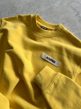 Jacquemus Heavyweight Grosgain patch logo Crewneck Sweatshirt (L)