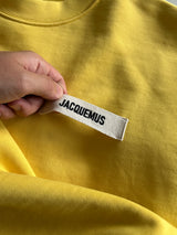 Jacquemus Heavyweight Grosgain patch logo Crewneck Sweatshirt (L)
