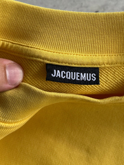 Jacquemus Heavyweight Grosgain patch logo Crewneck Sweatshirt (L)