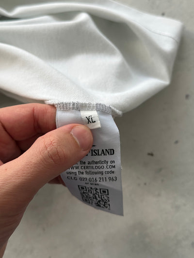 00's Stone Island Patch Logo Polo Shirt (L)