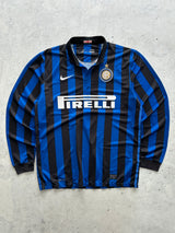 2011/12 Inter Milan Nike Long Sleeve Home Shirt (L)