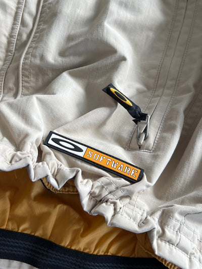 00's Oakley Software Zip Up Hooded Jacket (L)