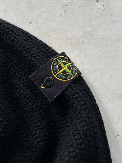 AW/03 Stone Island Chunky Wool Knit Mock Neck Jumper (S)