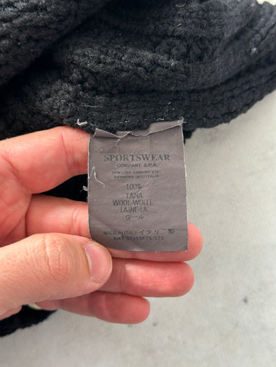 AW/03 Stone Island Chunky Wool Knit Mock Neck Jumper (S)