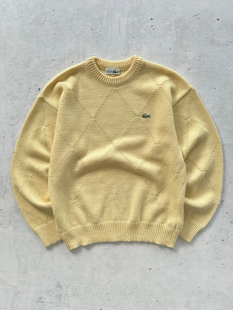 80's Chemise Lacoste Wool Crewneck Knit Jumper (M)