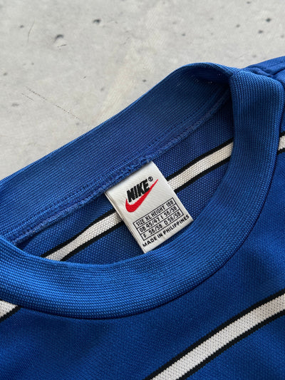 90's Nike Centre Swoosh Napoli Polenghi stripe T Shirt (XL)