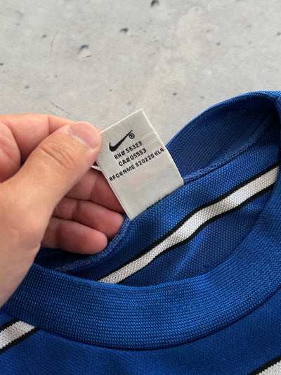 90's Nike Centre Swoosh Napoli Polenghi stripe T Shirt (XL)