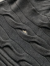 Ralph Lauren Cable Knit Zip Up Jumper (Women's XL)