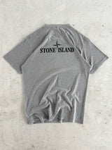 SS/18 Stone Island Compass Logo Spell Out T Shirt (L)