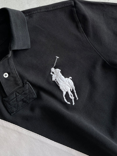 Ralph Lauren Big Logo Stripe Polo Shirt (XL)