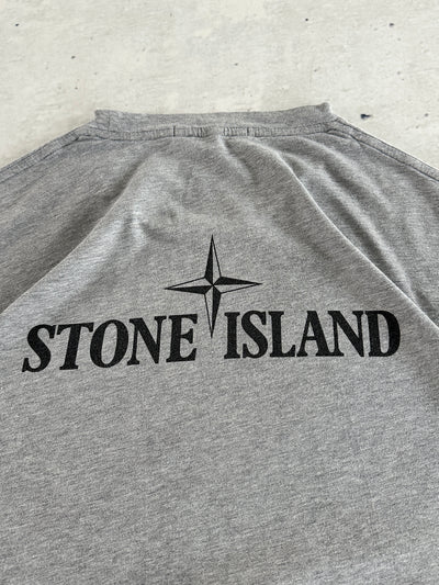 SS/18 Stone Island Compass Logo Spell Out T Shirt (L)