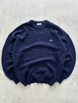 80's Chemise Lacoste Wool Crewneck Knit Jumper (XL)