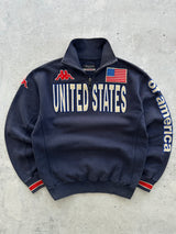 90's Kappa USA 1/4 Zip Pullover Sweatshirt (XL)