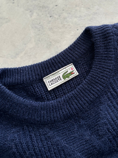 80's Chemise Lacoste Wool Crewneck Knit Jumper (XL)