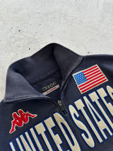 90's Kappa USA 1/4 Zip Pullover Sweatshirt (XL)