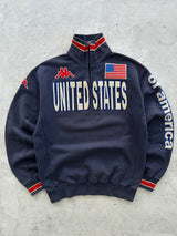 90's Kappa USA 1/4 Zip Pullover Sweatshirt (XL)