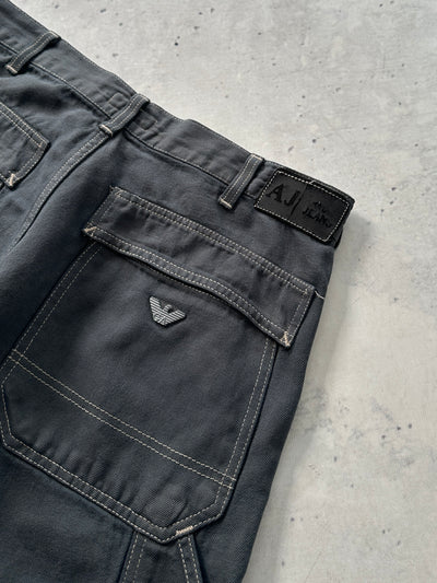 00's Armani Jeans contrast stitch Carpenter Trousers (W30 x L34)