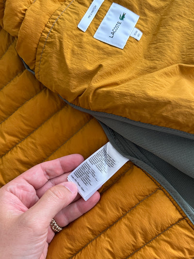 Lacoste quilted nylon Zip Up Gilet (M)