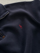 Ralph Lauren 1/4 Zip Ribbed Pullover Jumper (S)
