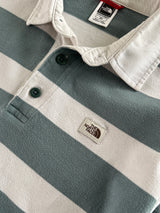 The North Face Stripe Long Sleeve Polo Shirt (S)