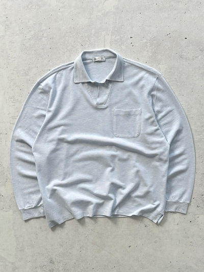 Loro Piana cotton Long Sleeve Polo Shirt (L)