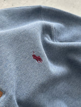 Ralph Lauren 1/4 Zip Ribbed Pullover Jumper (M)