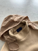 90's Moncler Nylon Hood Pullover Fleece (L)