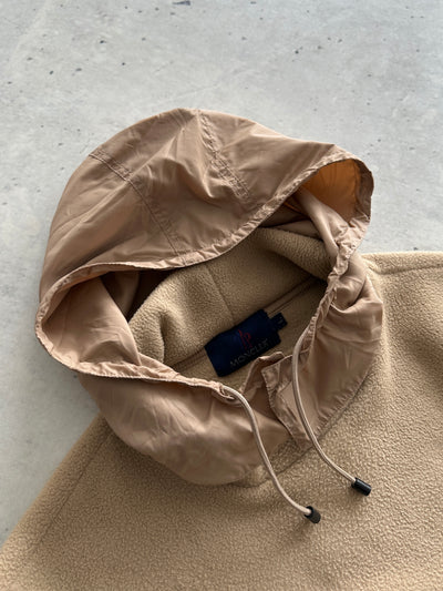 90's Moncler Nylon Hood Pullover Fleece (L)