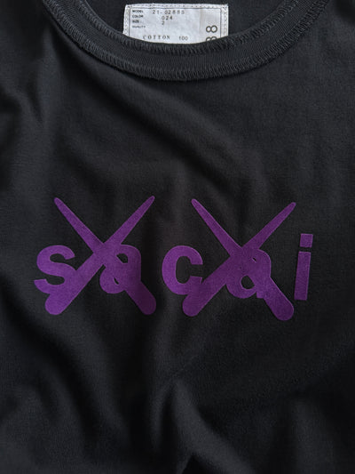 AW/21 Sacai x Kaws Flock Print T Shirt (L)