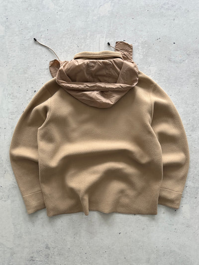 90's Moncler Nylon Hood Pullover Fleece (L)