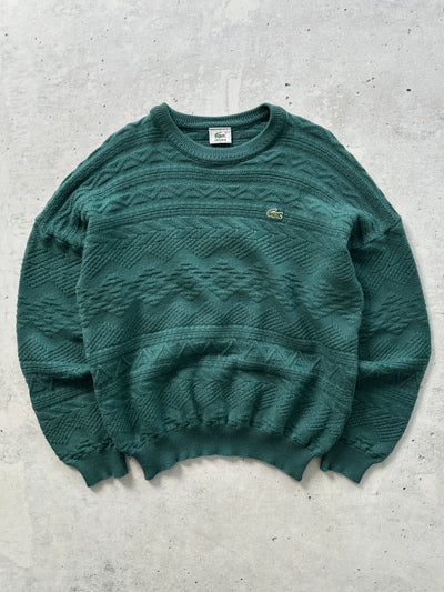00's Lacoste Wool Chunky Crewneck Knit Jumper (L)