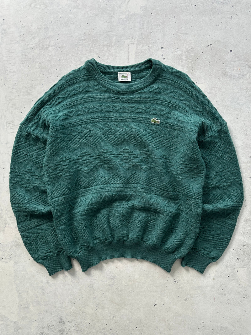 00's Lacoste Wool Chunky Crewneck Knit Jumper (L)