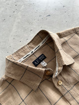 Armani Jeans linen Checked Shirt (XL)