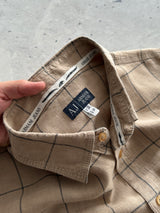 Armani Jeans linen Checked Shirt (XL)