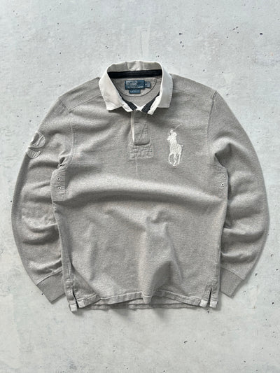 00's Ralph Lauren Big Logo Heavyweight Rugby Shirt (S)