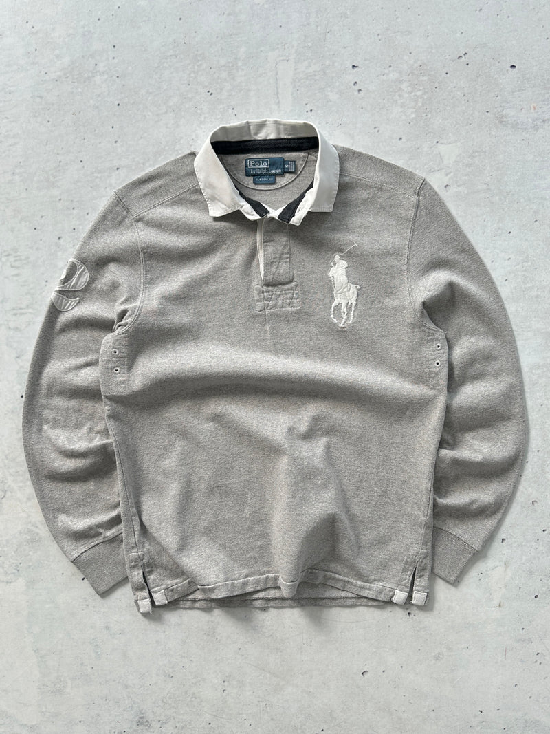00's Ralph Lauren Big Logo Heavyweight Rugby Shirt (S)