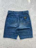 90's Stone Island Green edge Badge Denim Shorts (W30)