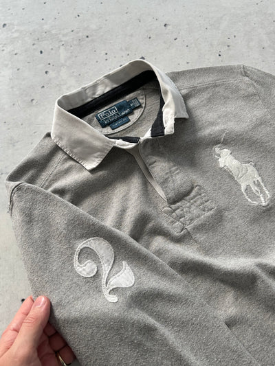 00's Ralph Lauren Big Logo Heavyweight Rugby Shirt (S)