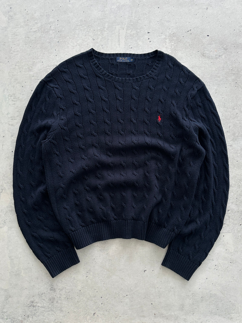 Ralph Lauren Cable Knit Crewneck Jumper (XXL)