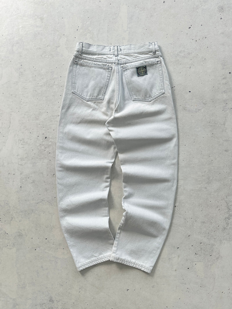 90's Stone Island Green Edge Denim Jeans (W28 x L30)