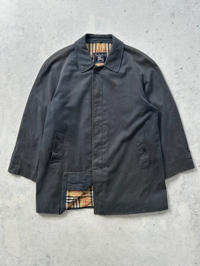 90's Burberry removable wool lining nova check Trench Coat (XL)