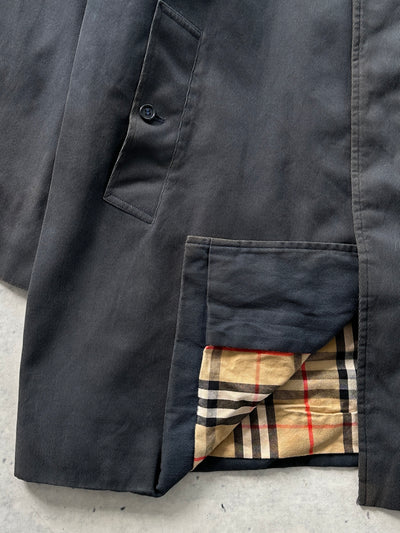 90's Burberry removable wool lining nova check Trench Coat (XL)