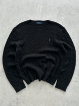 Ralph Lauren Cable Knit Crewneck Jumper (L)